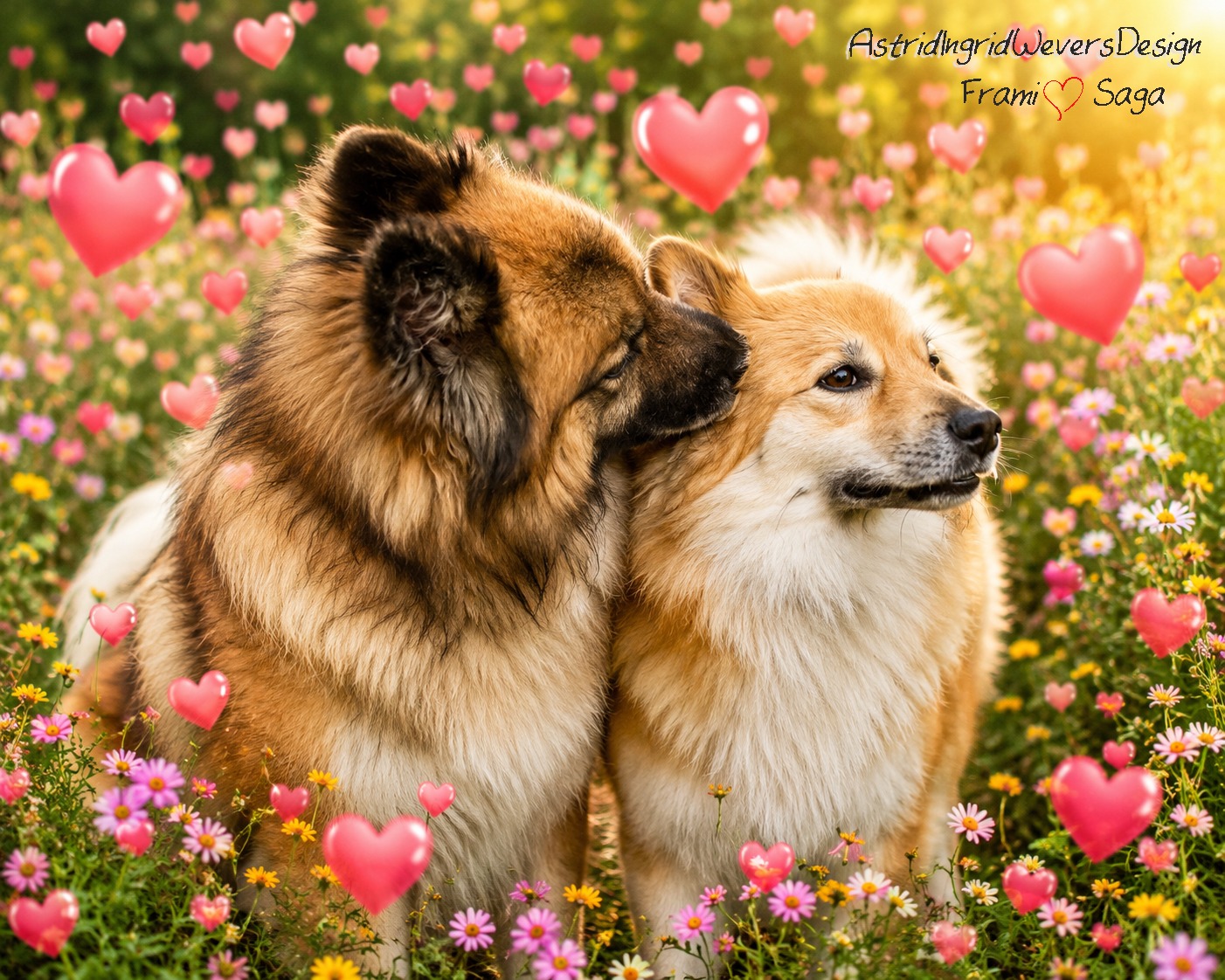 Saga x Frami - IJslandse Honden Puppen